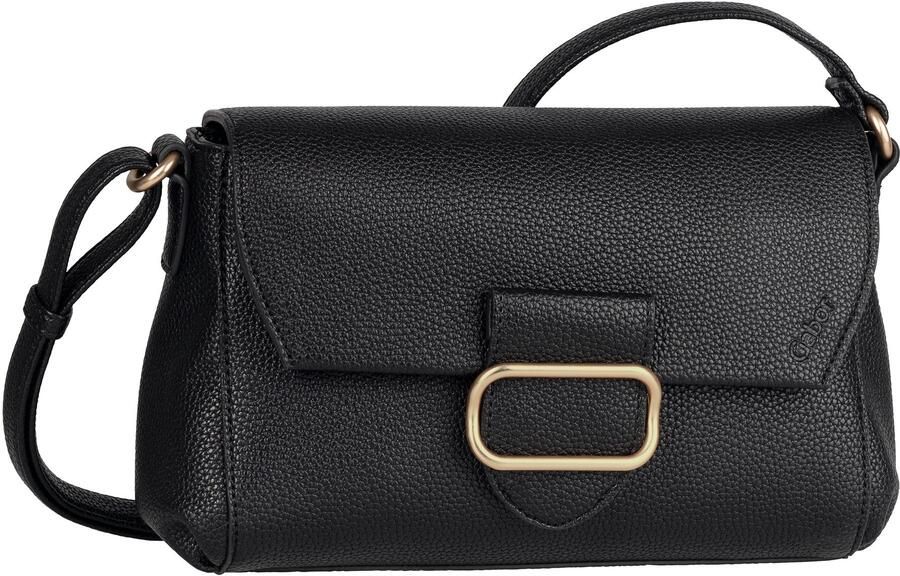 Gabor Schoudertas MELORA licht generfd imitatieleer met fijn logo en gouden metalen ring - Foto 5