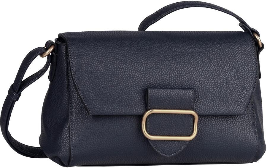 Gabor Schoudertas MELORA licht generfd imitatieleer met fijn logo en gouden metalen ring - Foto 4