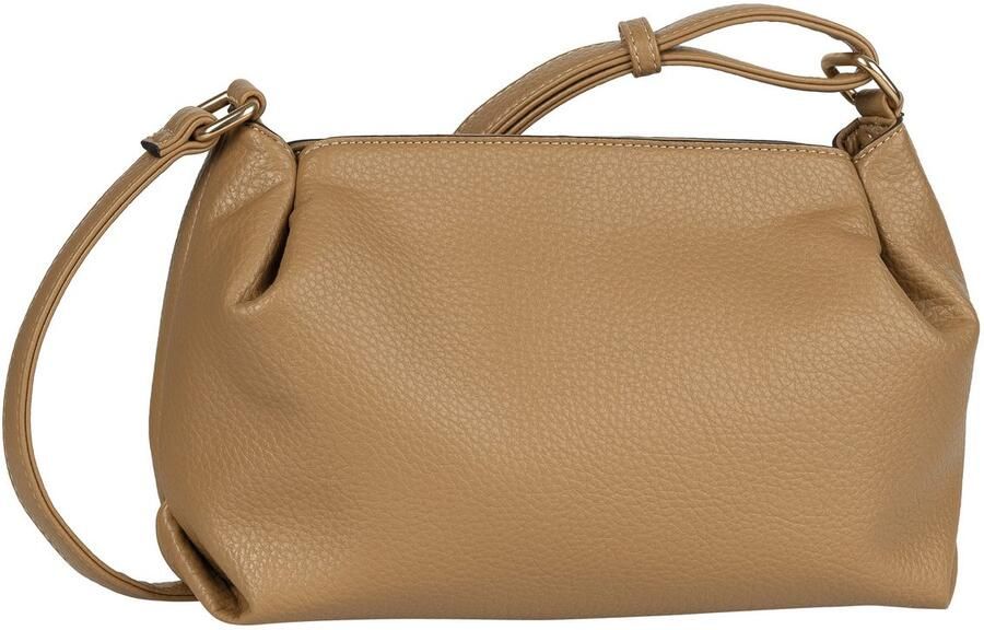 Gabor Schoudertas TELIA discrete plooien elegante ritssluiting met gouden sierkubus - Foto 2