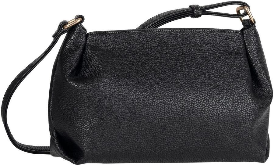 Gabor Schoudertas TELIA discrete plooien elegante ritssluiting met gouden sierkubus - Foto 2