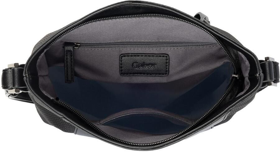 Gabor Schoudertas WANDA van licht generfd imitatieleer met slangenstructuur en stiksels - Foto 3