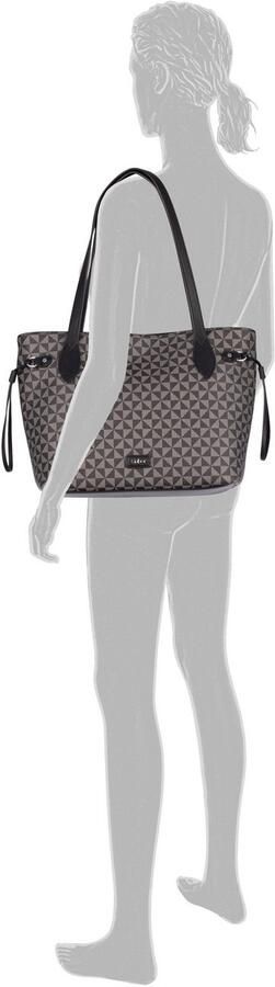 Gabor Shopper Barina van imitatieleer met kenmerkende all-over print en metalen logo - Foto 3