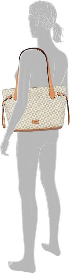 Gabor Shopper Barina van imitatieleer met kenmerkende all-over print en metalen logo - Foto 3