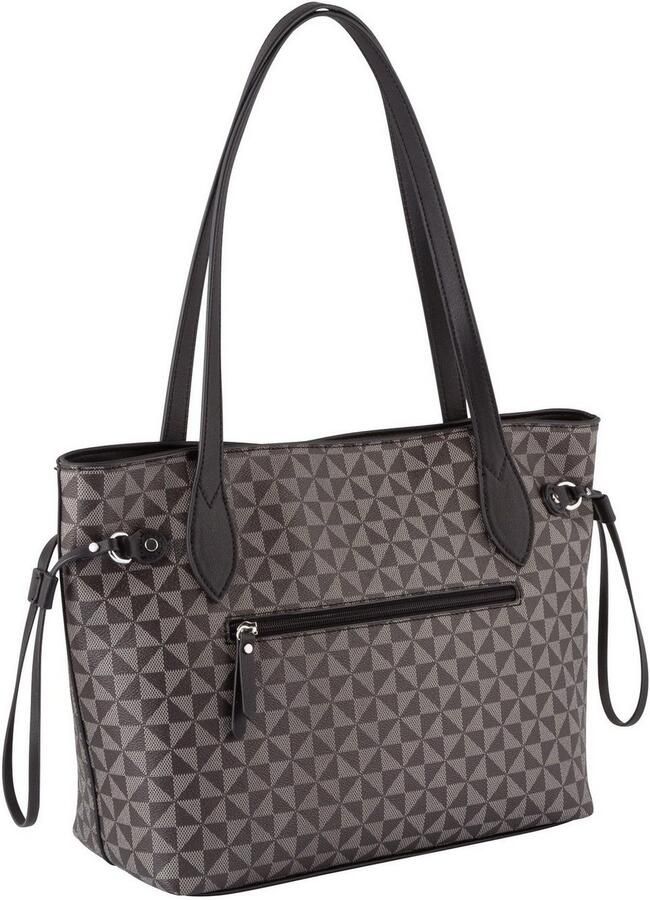 Gabor Shopper Barina van imitatieleer met kenmerkende all-over print en metalen logo