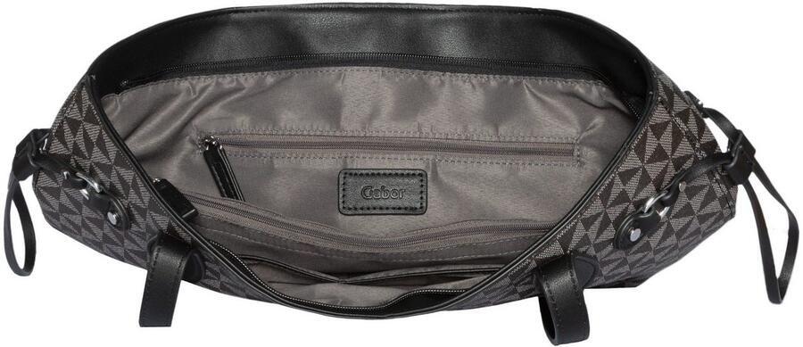 Gabor Shopper Barina van imitatieleer met kenmerkende all-over print en metalen logo - Foto 2