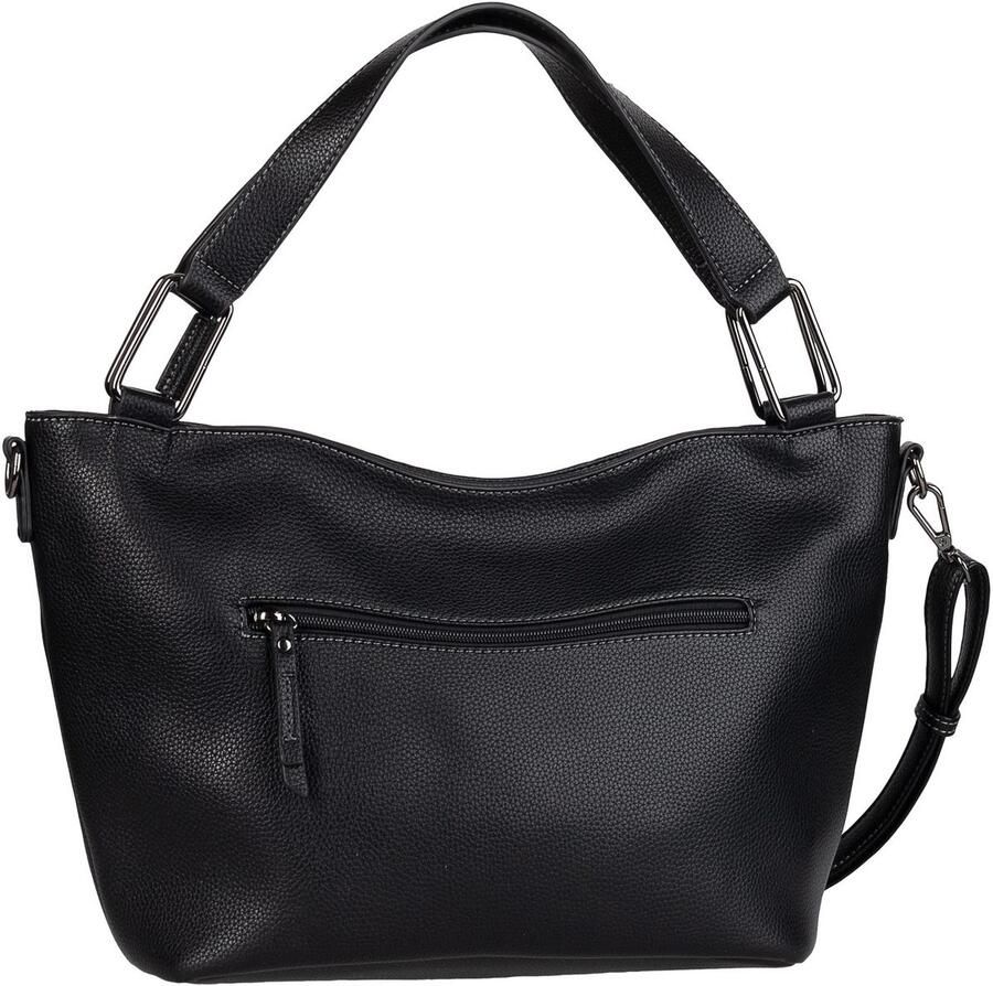 Gabor Shopper Brianne van licht generfd imitatieleer met decoratieve plooien en kleurranden