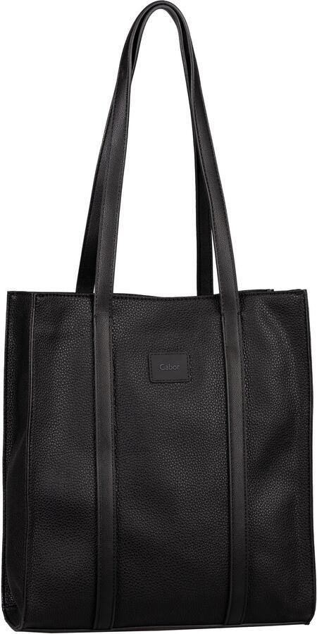 Gabor Shopper Elfie uit fijn nerf glad kunstleer en met een logo rubber patch - Foto 4