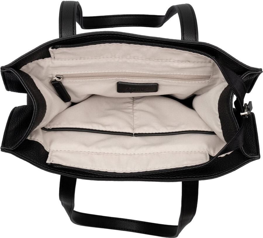 Gabor Shopper Elfie uit fijn nerf glad kunstleer en met een logo rubber patch