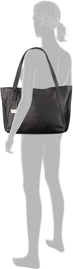 Gabor Shopper Elfie uit fijn nerf glad kunstleer en met een logo rubber patch - Foto 3