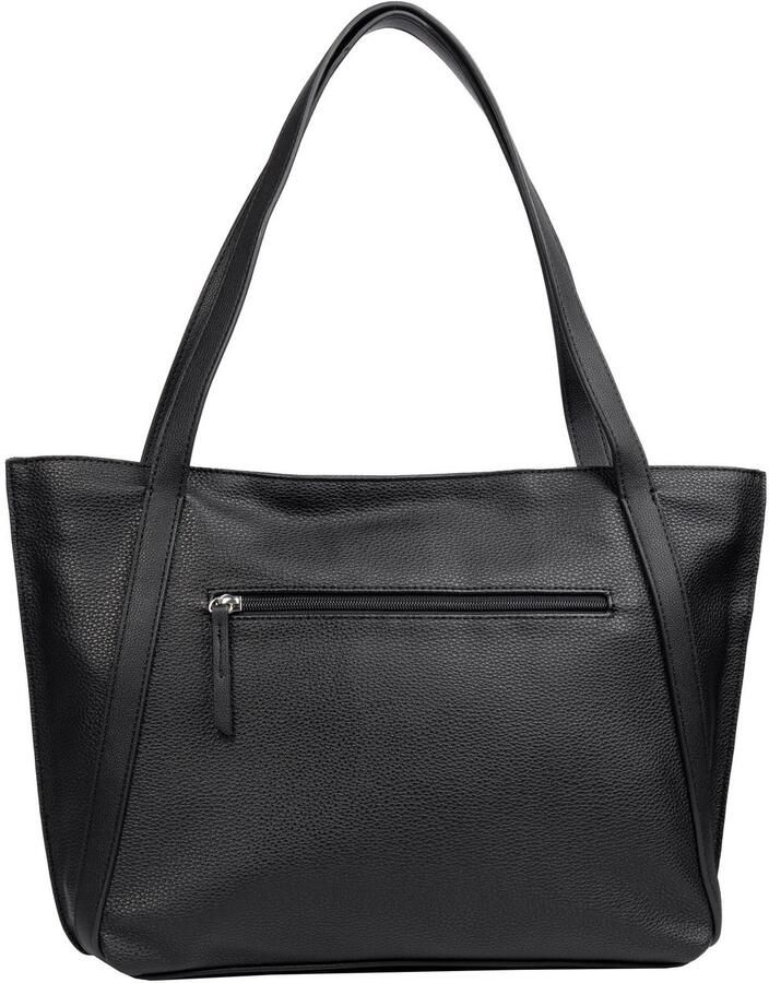 Gabor Shopper Elfie uit fijn nerf glad kunstleer en met een logo rubber patch