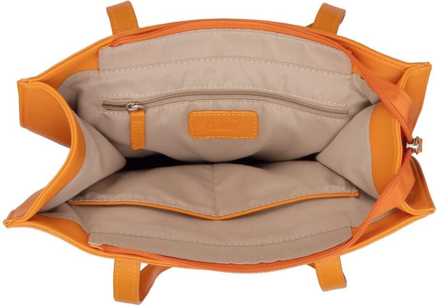 Gabor Shopper Elfie uit fijn nerf glad kunstleer en met een logo rubber patch - Foto 2