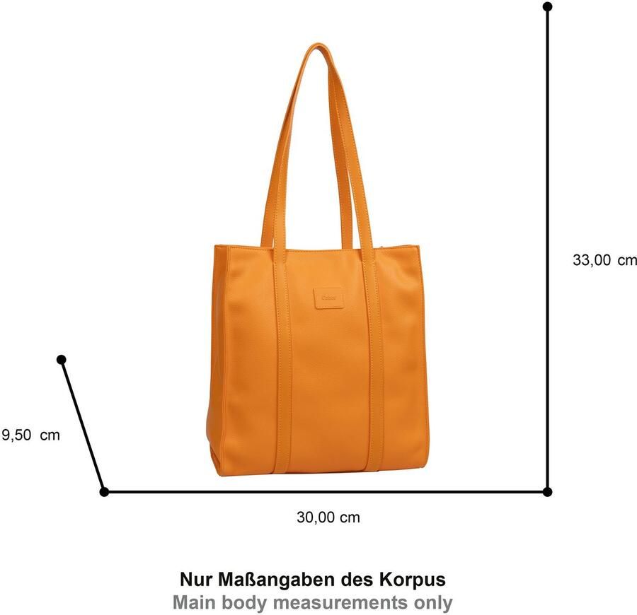 Gabor Shopper Elfie uit fijn nerf glad kunstleer en met een logo rubber patch