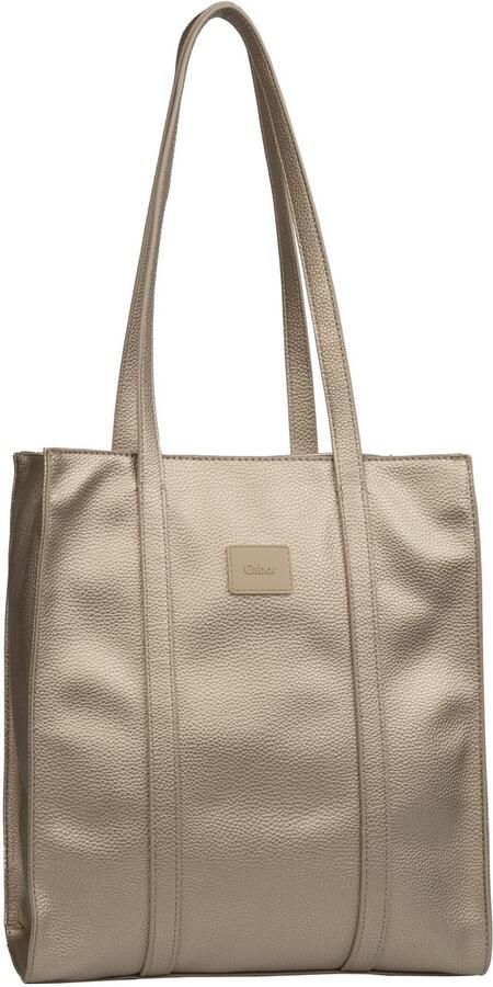 Gabor Shopper Elfie uit fijn nerf glad kunstleer en met een logo rubber patch - Foto 3