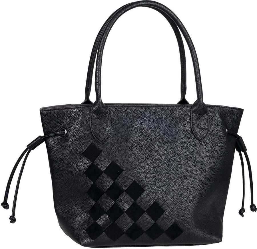 Gabor Shopper Granada Structure ingebreide unieke strepen van veloursleerimitatie