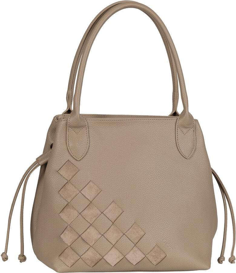 Gabor Shopper Granada Structure ingebreide unieke strepen van veloursleerimitatie - Foto 5