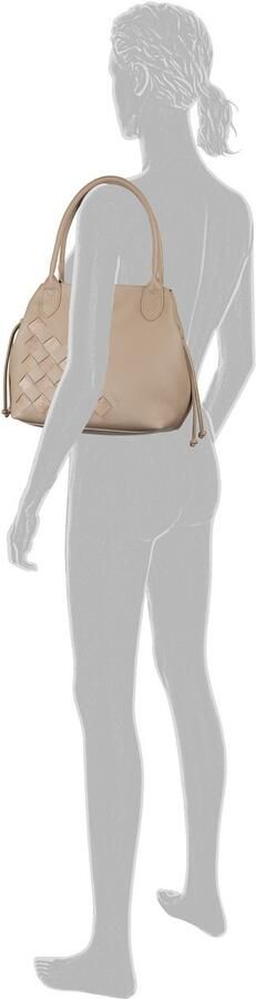 Gabor Shopper Granada Structure ingebreide unieke strepen van veloursleerimitatie - Foto 4