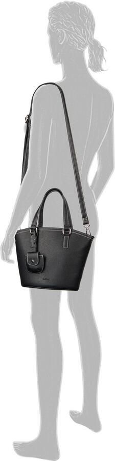 Gabor Shopper Layla van generfd imitatieleer met contrastnaden en sierhanger - Foto 4