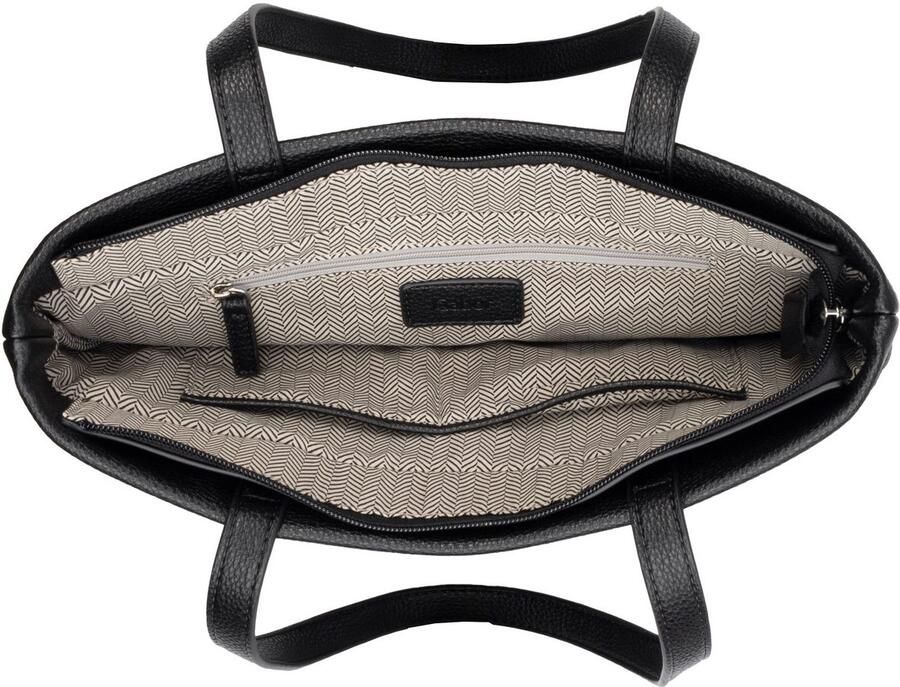 Gabor Shopper Lenea van gerecycled polyurethaan met decoratieve stiksels