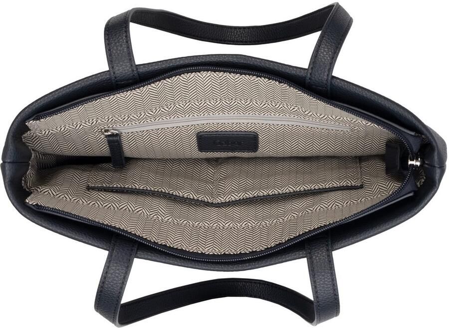 Gabor Shopper Lenea van gerecycled polyurethaan met decoratieve stiksels