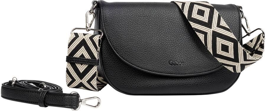 Gabor Zadeltas LINDA zacht kunstleer met elegante schouderband van edel weefband - Foto 4