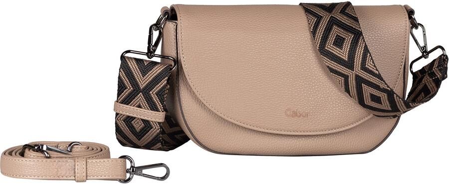 Gabor Zadeltas LINDA zacht kunstleer met elegante schouderband van edel weefband - Foto 4