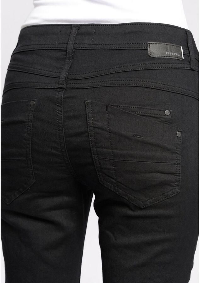 GANG 5-pocket jeans 94AMELIE van sweatdenim met schuine diep zittende achterzakken - Foto 2