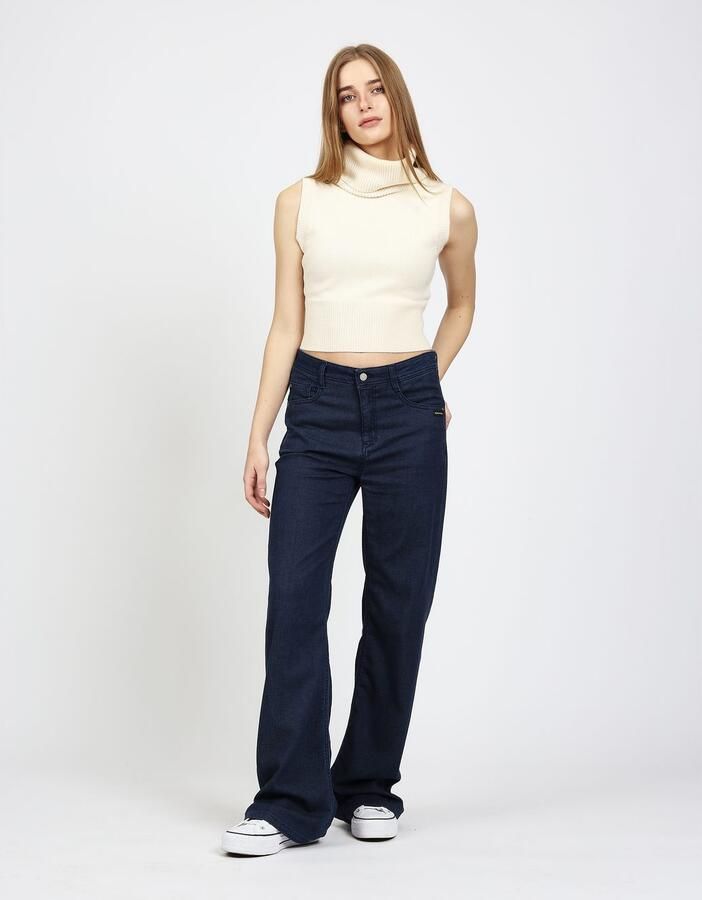 GANG 5-pocket jeans 94AMELIE WIDE van zacht sweat denim - Foto 4