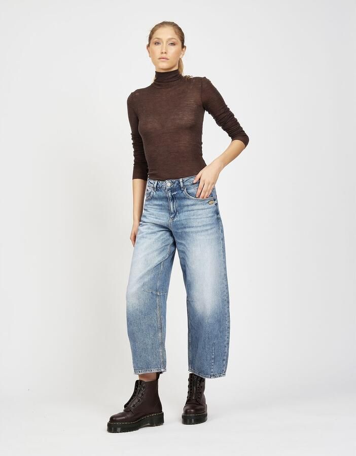 GANG 5-pocket jeans 94SARINA met coupenaden op de knie en zoom - Foto 4