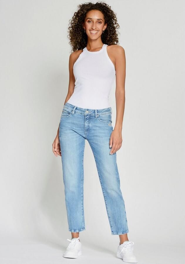 GANG Boyfriendjeans 94NADIA 5-pocketsstijl met ritssluiting en knoop - Foto 4