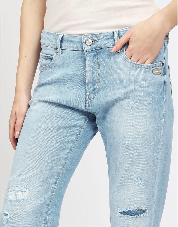 GANG Boyfriendjeans 94NADIA 5-pocketsstijl met ritssluiting en knoop - Foto 1