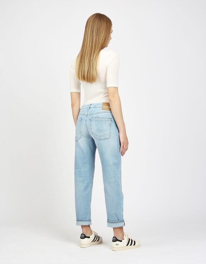 GANG Boyfriendjeans 94NADIA 5-pocketsstijl met ritssluiting en knoop - Foto 5