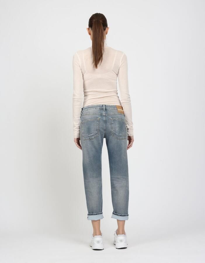 GANG Boyfriendjeans 94NADIA 5-pocketsstijl met ritssluiting en knoop - Foto 5