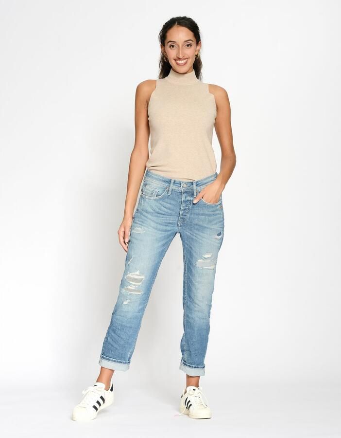 GANG Boyfriendjeans 94NICA CROPPED met rechte en verkorte broekspijpen - Foto 3
