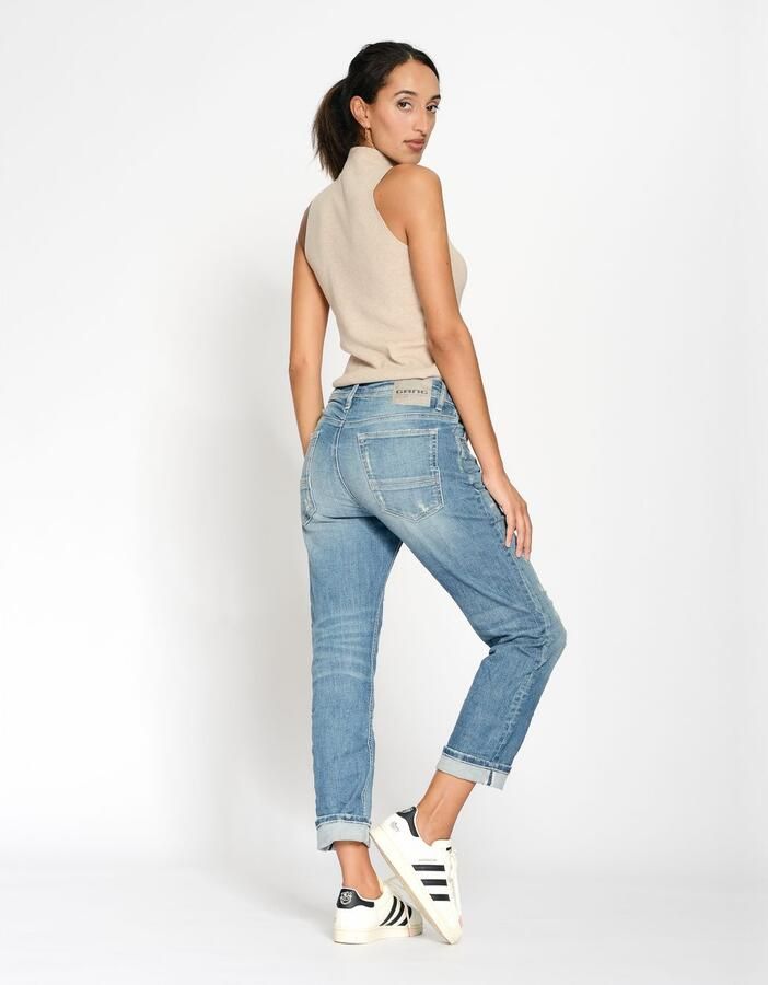 GANG Boyfriendjeans 94NICA CROPPED met rechte en verkorte broekspijpen - Foto 4
