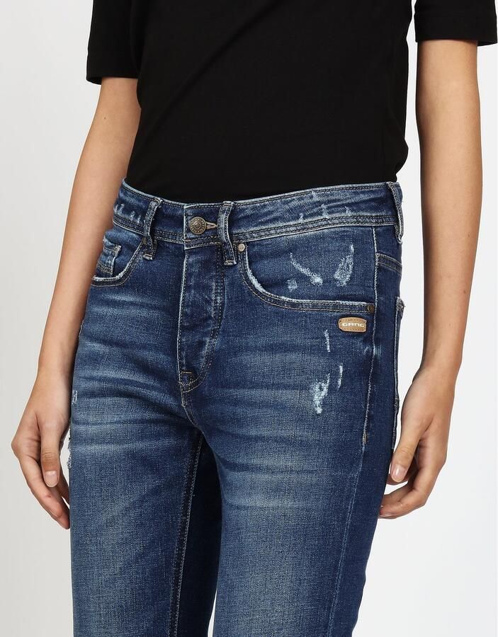 GANG Boyfriendjeans 94NICA CROPPED met rechte en verkorte broekspijpen