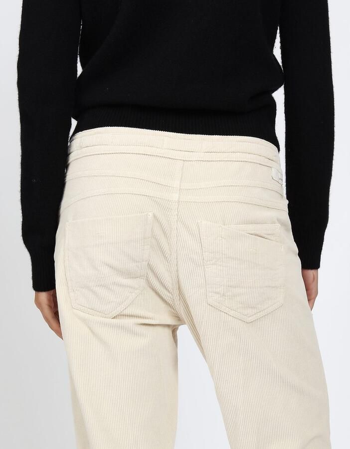 GANG Cordbroek 94AMELIE JOGGER met rijgkoord in de band - Foto 3