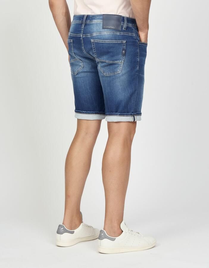 GANG Jeansshort 94NICO met omslagzoom - Foto 3