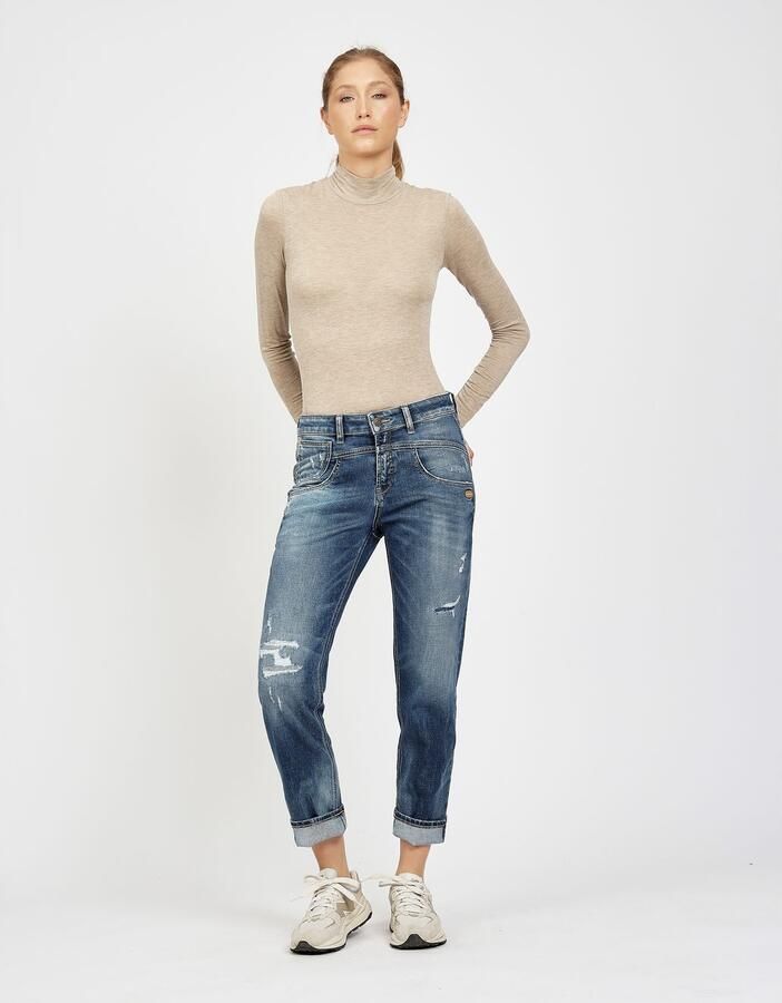 GANG Loose fit jeans 94BO CROPPED met ronde pas - Foto 3