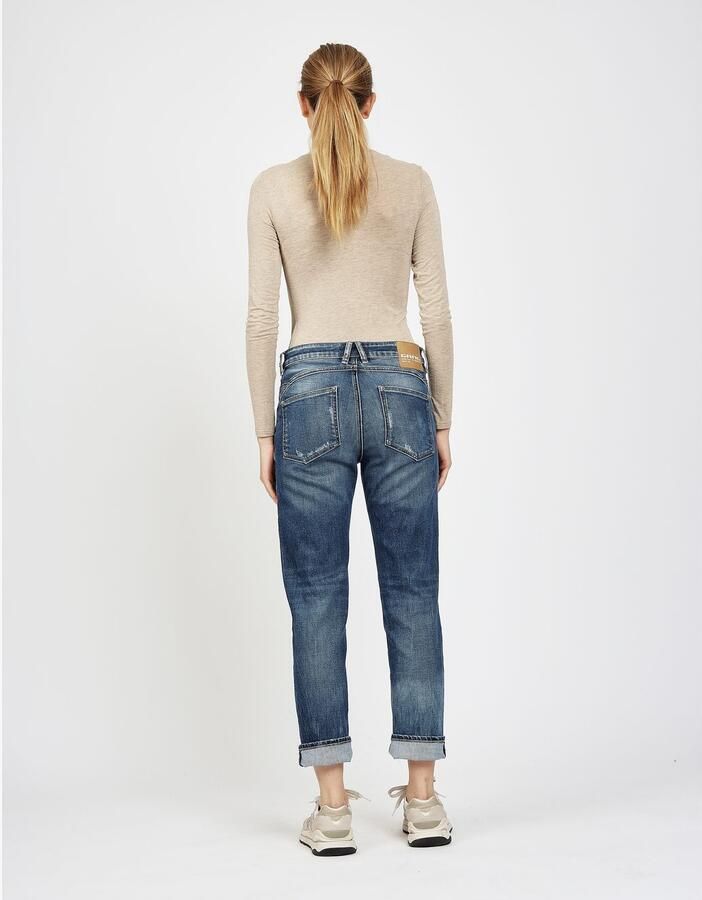 GANG Loose fit jeans 94BO CROPPED met ronde pas - Foto 4