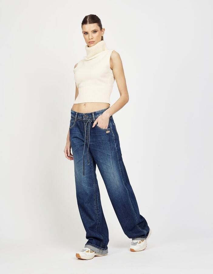 GANG Loose fit jeans 94CLAIRE met ceintuur en naad op het bovenbeen baggy fit - Foto 4