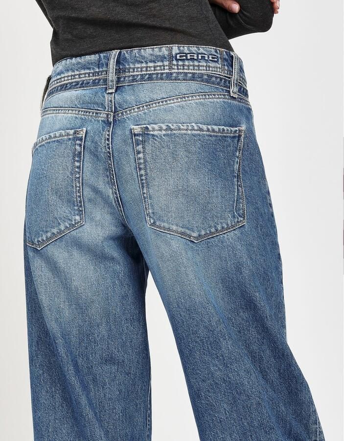 GANG Loose fit jeans 94CLAIRE met ceintuur en naad op het bovenbeen baggy fit