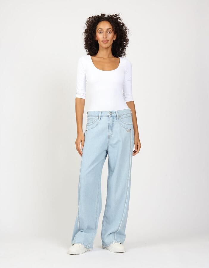 GANG Loose fit jeans 94FANNY met ingewikkelde snit - Foto 4