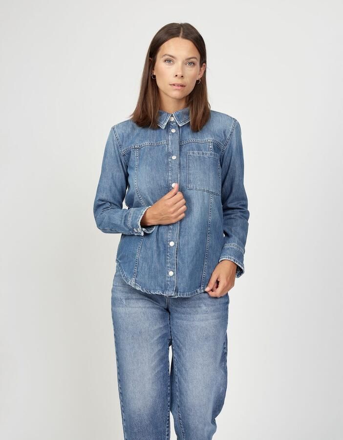GANG Overhemdblouse 94LIV SHIRT in casual pasvorm