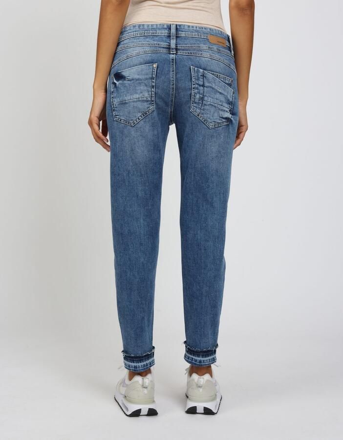 GANG Relax fit jeans 94AMELIE CROPPED van robuuste gabardine stretch - Foto 2