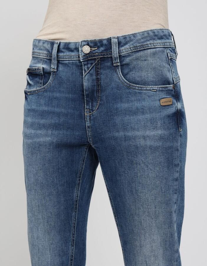 GANG Relax fit jeans 94AMELIE CROPPED van robuuste gabardine stretch - Foto 3