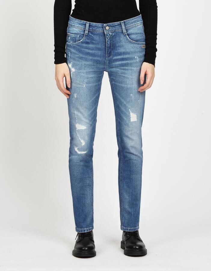 GANG Relax fit jeans 94AMELIE met dubbele rechter achterzak - Foto 6