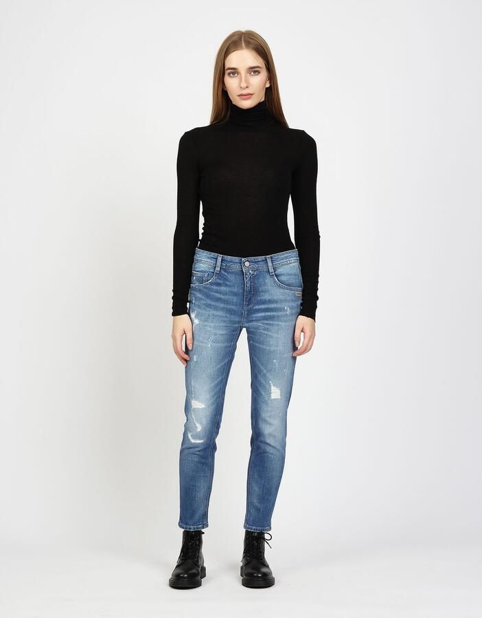 GANG Relax fit jeans 94AMELIE met dubbele rechter achterzak - Foto 4