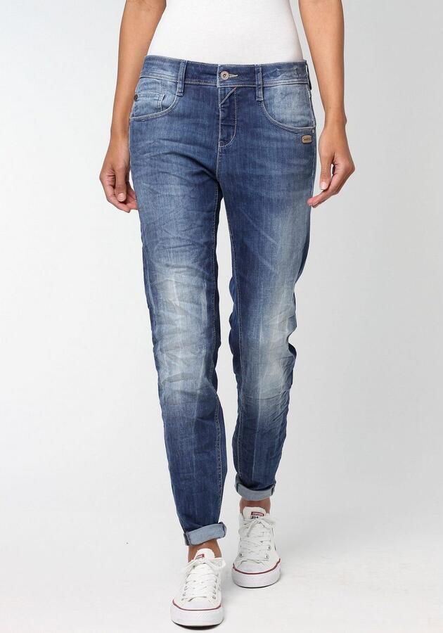 GANG Relax fit jeans 94AMELIE met used-effecten - Foto 3