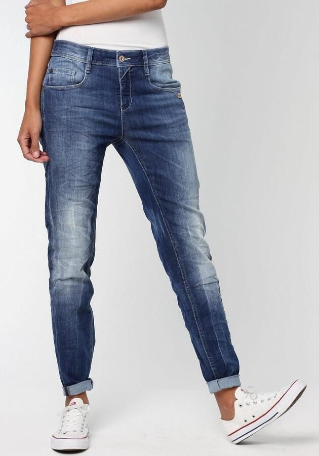 GANG Relax fit jeans 94AMELIE met used-effecten - Foto 4