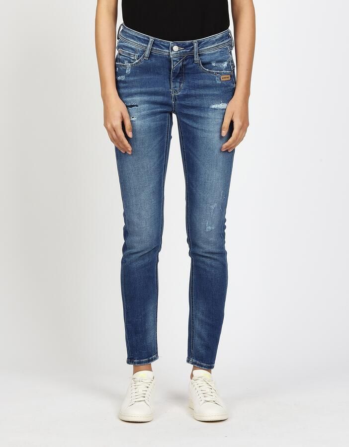 GANG Relax fit jeans 94AMELIE met used-effecten - Foto 6